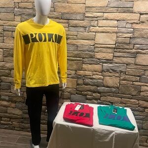 Polo by Ralph Lauren Bold Yellow Long Sleeve Tee